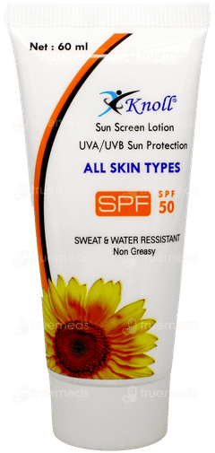 Knoll Spf 50 Sun Screen Lotion 60Ml